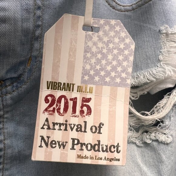 VIBRANT M.I.U NWT Distressed Midi Skirt Size Large (11,13) - Picture 5 of 8